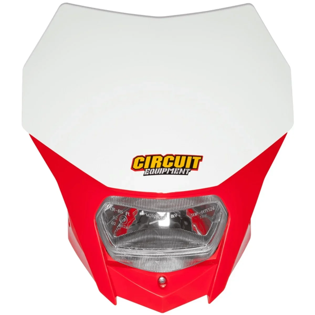 Carenagem Farol Circuit Bagus PP Vermelho fluor/Branco - Spinelli